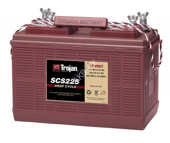 Trojan SCS225 Deep Cycle Тяговая аккумуляторная батарея ДЛЯ RV И ЛОДОЧНЫХ ЭЛЕКТРОМОТОРОВ c T2 Technology™